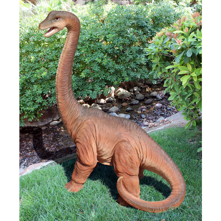 Scaled Jurassic Brachiosaurus Dinosaur Statue